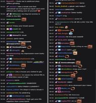 Twitch chat reacting to Fuslie's rant about GTA RP
